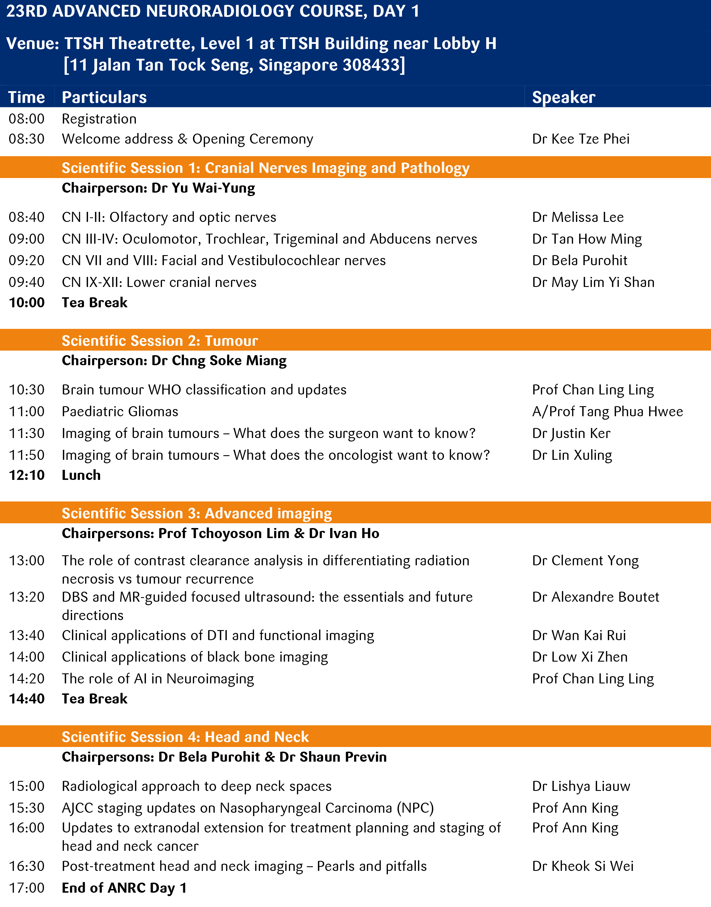 Day 1 Agenda